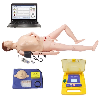 高級(jí)電腦全功能急救訓(xùn)練模擬人（心肺復(fù)蘇CPR與血壓測(cè)量、AED除顫儀、基礎(chǔ)護(hù)理） 